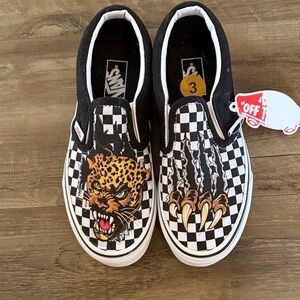 NWT Boys Slip-On Vans - Size 3